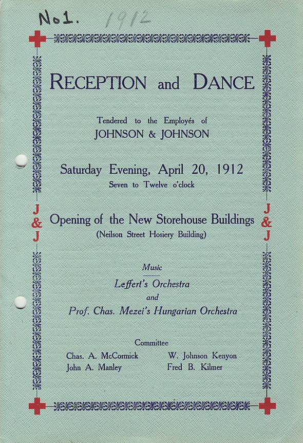 Cover of 1912 Dance and Reception Program